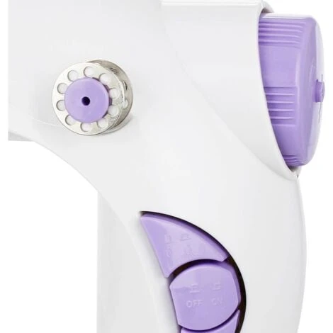 EMERIO Macchina Per Cucire A Braccio Libero SEW-122275 Bianco, Lilla 6 EMERIO Macchina Per Cucire A Braccio Libero SEW-122275 Bianco, Lilla - immagine 4