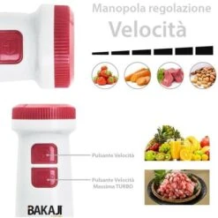 Frullatore Immersione Lame Acciaio 600W Sbattitore Tritatutto E Taglia Verdure -Elettrodomestici Negozio 37236709 5