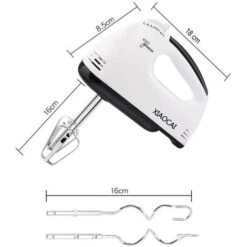 Sbattitore Elettrico 180W Turbo 7 Velocita' Doppia Frusta Frullino Impasto Dolci -Elettrodomestici Negozio 37960315 4