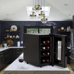 Cantinetta Per Vino Frigo 8 Bottiglie LED Singola Zona Bacchus VIII -Elettrodomestici Negozio 39837424 3