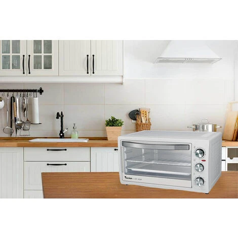 Forno Elettrico 35L 1500W Statico Ventilato Timer Vassoio Griglia Colore Bianco 4 Forno Elettrico 35L 1500W Statico Ventilato Timer Vassoio Griglia Colore Bianco - immagine 2