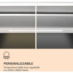 Klarstein Mariana Neo 60, Cappa A Schermo Piatto, 60 Cm, Scarico, LED, 640 M³/h -Elettrodomestici Negozio 42753522 3