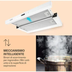Klarstein Mariana Neo 60, Cappa A Schermo Piatto, 60 Cm, Scarico, LED, 640 M³/h -Elettrodomestici Negozio 42753522 5