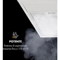 Klarstein Contempo 90, Cappa Aspirante, 175m³/h, LED, Acciaio Inox, Acrilico, Nero 10 Klarstein Contempo 90, Cappa Aspirante, 175m³/h, LED, Acciaio Inox, Acrilico, Nero -Elettrodomestici Negozio 47683328 4