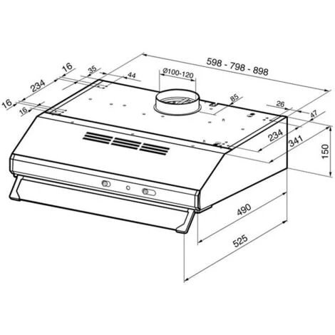 Smeg KSEC61XE2 Cappa Da Incasso A Vista Aspirante Estetica Universale Classe Energetica D 3 Velocita' Illuminazione LED 60 Cm Acciaio Inox 4 Smeg KSEC61XE2 Cappa Da Incasso A Vista Aspirante Estetica Universale Classe Energetica D 3 Velocita' Illuminazione LED 60 Cm Acciaio Inox - immagine 2