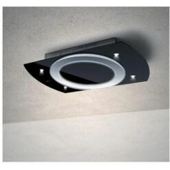 Baraldi 01NIMFR090STB90 Cappa Da Soffitto Nima Free Classe Energetica A 4 Velocita' Comandi Da Remoto Con Telecomando E Smartphone 90 Cm Nero/inox