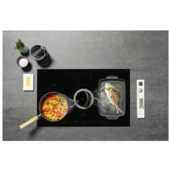 Elica NIKOLATESLA SWITCH BL/F/80 Piano Cottura Aspirante A Induzione Con Cappa Filtrante Integrata 4 Zone 83 Cm Comandi Touch Control 550 M3/h Vetro Nero PRF0146210A -Elettrodomestici Negozio 50248143 3