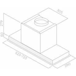 Elica PRF0097676A HIDDEN 2.0 IXGL/A/60 Cappa Da Incasso Classe Energetica A 3 Velocita' Aspirante Illuminazione LED 60 Cm Inox/Vetro Bianco -Elettrodomestici Negozio 50248291 4