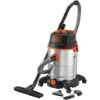 Black & Decker BIDONE ASPIRATUTTO BLACK+DECKER 30LT ACCIAIO CON ACCESSORI -Elettrodomestici Negozio 51446132 1