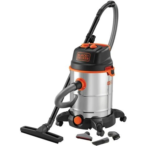 Black & Decker BIDONE ASPIRATUTTO BLACK+DECKER 30LT ACCIAIO CON ACCESSORI 3 Black & Decker BIDONE ASPIRATUTTO BLACK+DECKER 30LT ACCIAIO CON ACCESSORI