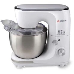 Alpina Impastatrice Planetaria Ciotola Acciaio 5 LT Impastatore Robot 800W Bianco -Elettrodomestici Negozio 53234741 5