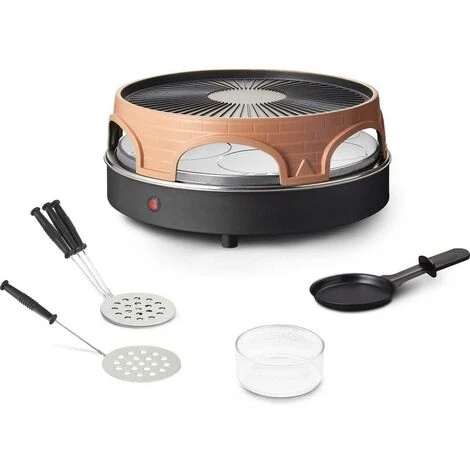 Raclette Mini Forno Pizze Pizzette 6 Persone 1500W Con Griglia Grill Allumino 5 Raclette Mini Forno Pizze Pizzette 6 Persone 1500W Con Griglia Grill Allumino - immagine 3