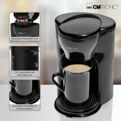 Clatronic Macchina Da Caffe Con Tazza In Ceramica 300w KA 3356 -Elettrodomestici Negozio 54177897 3