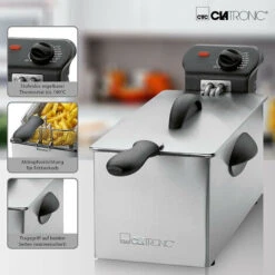 Clatronic Friggitrice Elettrica 3 Litri 2000 Watt Con Termostato FR 3586 -Elettrodomestici Negozio 54177912 5