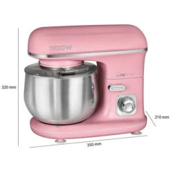 Clatronic Impastatrice Rock N Retro 5 Litri 1100 Watt Rosa KM 3711 -Elettrodomestici Negozio 54177932 3