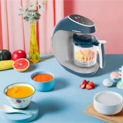 Leogreen Cuocipappa Bambini Robot Da Cucina Multifunzione 7 In 1 Cottura A Vapore, Omogeneizzatore, Frullatore, Riscalda, Sterilizzare, Scongela, Scaldabiberon, Pulizia Automatica, SENZA BPA -Elettrodomestici Negozio 54376901 5