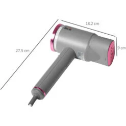 HOMCOM Ferro Da Stiro Verticale, Stiratrice A Vapore Regolabile Con Accessori Inclusi, Pieghevole, Portatile E Da Viaggio -Elettrodomestici Negozio 55054562 3