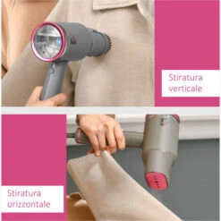 HOMCOM Ferro Da Stiro Verticale, Stiratrice A Vapore Regolabile Con Accessori Inclusi, Pieghevole, Portatile E Da Viaggio -Elettrodomestici Negozio 55054562 4