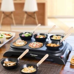 Set Wok E Crepemaker Per 6 Persone AWS600 1000 W Nero Bestron -Elettrodomestici Negozio 55902848 3