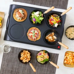 Set Wok E Crepemaker Per 6 Persone AWS600 1000 W Nero Bestron -Elettrodomestici Negozio 55902848 4