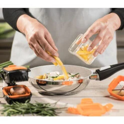 Mandolina Affettaverdure Manuale 5in1 Affettatrice Cucina 7 Pezzi Multifunzione 9 Mandolina Affettaverdure Manuale 5in1 Affettatrice Cucina 7 Pezzi Multifunzione -Elettrodomestici Negozio 57717057 3