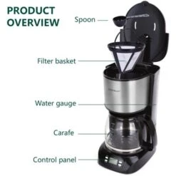 MACCHINA PER CAFFE' AMERICANO TE' FILTRO AIGOSTAR -Elettrodomestici Negozio 58211981 3