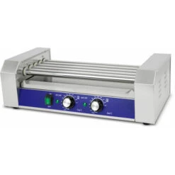 Vertes Macchina Cuoci Hot Dog Maker Salsiccia (5 Rulli, 1000 Watt, Temperatura 50-250°C, 2 Zone Di Riscaldamento, Copertura In Vetro Temprato, Acciaio Inox) -Elettrodomestici Negozio 59670651 3
