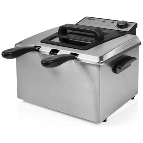 Princess 185000 Friggitrice Capacita' 5 Litri Potenza 3270 W Zona Fredda 3 Cestini Struttura In Acciaio Inox 4 Princess 185000 Friggitrice Capacita' 5 Litri Potenza 3270 W Zona Fredda 3 Cestini Struttura In Acciaio Inox - immagine 2