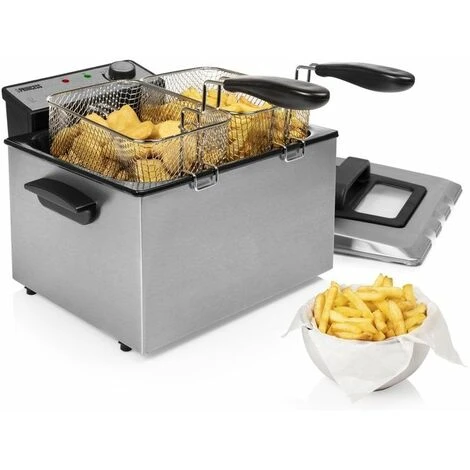 Princess 185000 Friggitrice Capacita' 5 Litri Potenza 3270 W Zona Fredda 3 Cestini Struttura In Acciaio Inox 5 Princess 185000 Friggitrice Capacita' 5 Litri Potenza 3270 W Zona Fredda 3 Cestini Struttura In Acciaio Inox - immagine 3