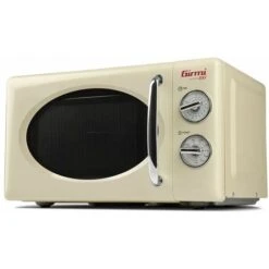 Girmi FM2105 Design Vintage Forno A Microonde Con Grill Capacità 20 Litri Potenza 700+800W 3 Modalità Di Cottura Crema -Elettrodomestici Negozio 59675445 3