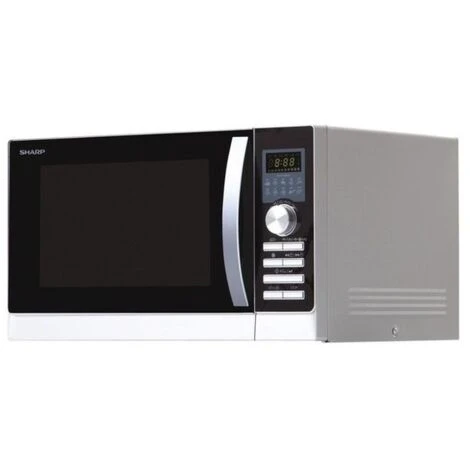 Sharp R-843 INW Forno Microonde Con Grill Con Aria Calda Capacità 25 Litri Potenza 900W 10 Programmi Automatici Argento 4 Sharp R-843 INW Forno Microonde Con Grill Con Aria Calda Capacità 25 Litri Potenza 900W 10 Programmi Automatici Argento - immagine 2