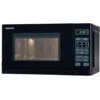 Sharp R-242 BKW Forno A Microonde Capacità 20 Litri Potenza 800W 8 Programmi Automatici 11 Livelli Di Potenza Nero