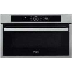 Whirlpool AMW 731 IX Forno A Microonde Da Incasso Con Grill Capacita' 31 Litri Potenza 1000 W Funzione DualCrisp Jet DeFrost Display Digitale Acciaio Inox