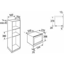 Schock By Glem Gas SMI253IX Forno A Microonde Capacità 25 Litri Potenza 900W Programmazione Elettronica Preimpostata 5 Funzioni Inox -Elettrodomestici Negozio 59678078 3