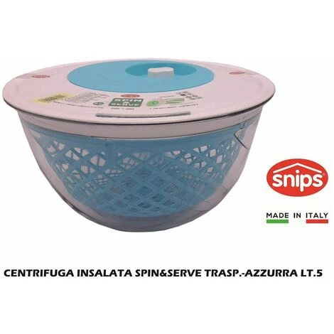 CENTRIFUGA INSALATA SPIN&SERVE TRASP.-AZZURRA LT.5 3 CENTRIFUGA INSALATA SPIN&SERVE TRASP.-AZZURRA LT.5