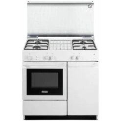 DeLonghi SGGW854NED Cucina A Gas Con Forno A Gas Linea Smart 4 Fuochi Classe Energetica A 86x50 Cm Bianco