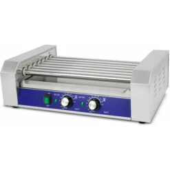 Vertes Macchina Cuoci Hot Dog Maker Salsiccia (7 Rulli, 1400 Watt, Temperatura 50-250°C, 2 Zone Di Riscaldamento, Copertura In Vetro Temprato, Acciaio Inox) -Elettrodomestici Negozio 59803133 3
