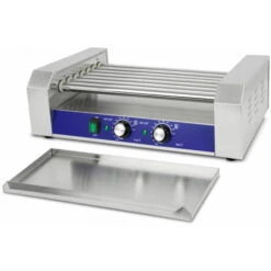 Vertes Macchina Cuoci Hot Dog Maker Salsiccia (7 Rulli, 1400 Watt, Temperatura 50-250°C, 2 Zone Di Riscaldamento, Copertura In Vetro Temprato, Acciaio Inox) -Elettrodomestici Negozio 59803133 4