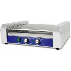 Vertes Macchina Cuoci Hot Dog Maker Salsiccia (11 Rulli, 2200 Watt, Temperatura 50-250°C, 2 Zone Di Riscaldamento, Copertura In Vetro Temprato, Acciaio Inox) -Elettrodomestici Negozio 59803137 3