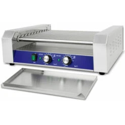 Vertes Macchina Cuoci Hot Dog Maker Salsiccia (11 Rulli, 2200 Watt, Temperatura 50-250°C, 2 Zone Di Riscaldamento, Copertura In Vetro Temprato, Acciaio Inox) -Elettrodomestici Negozio 59803137 4