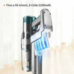 ULTENIC U11 Pro - Aspirapolvere Senza Fili U11 Pro, 25000Pa, Scopa Elettrica Potente Con Display Touch, Autonomia 50 Minuti, Boost Tappeto, 4 Spazzole Per Pavimento, Tappeto, Tenda, Peli Animali -Elettrodomestici Negozio 60255361 3