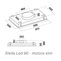 Falmec Cappa Cucina Design Stella Soffitto 90 Cm Bianco -Elettrodomestici Negozio 60388657 3