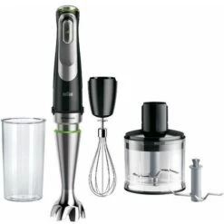 Braun MultiQuick 9 MQ 9135XI 0.6 Litri Frullatore Ad Immersione 1200W Nero/Acciaio Inossidabile