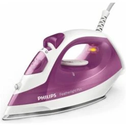 Philips GC1424/30 Featherlight Plus Ferro Da Stiro A Vapore Con Piastra Antiaderente Capacita' 0,16 Litri 1400 W 15 G/min Viola -Elettrodomestici Negozio 60624734 3