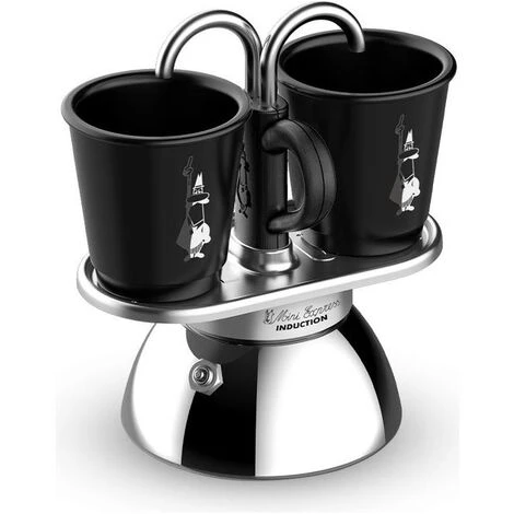 Bialetti Mini Express Induction Caffettiera Alluminio/Nero 2 Tazze 7 Bialetti Mini Express Induction Caffettiera Alluminio/Nero 2 Tazze - immagine 5