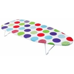 Trade Shop - Asse Da Stiro Imbottito Da Tavolo Compatto Richiudibile Campeggio Vacanza