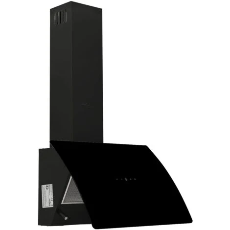 Cappa A Parete 60 Cm In Acciaio E Vetro Temperato Nero VidaXL 6 Cappa A Parete 60 Cm In Acciaio E Vetro Temperato Nero VidaXL - immagine 4