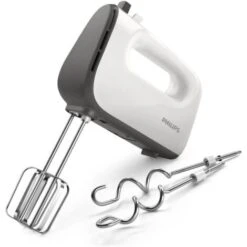 Philips HR3740/00 Daily Collection Sbattitore Elettrico Con Ganci Per Impasto, 450 W