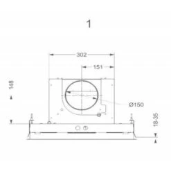 Cappa A Soffitto 90cm 815m3 / H Bianca - 6831 - Novy -Elettrodomestici Negozio 62927017 3