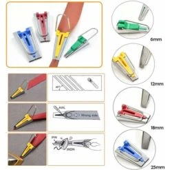 Strumento Per La Creazione Di Nastri In Sbieco Accessori Per Il Cucito Set Per Nastri In Acciaio Inossidabile -Elettrodomestici Negozio 63843253 3